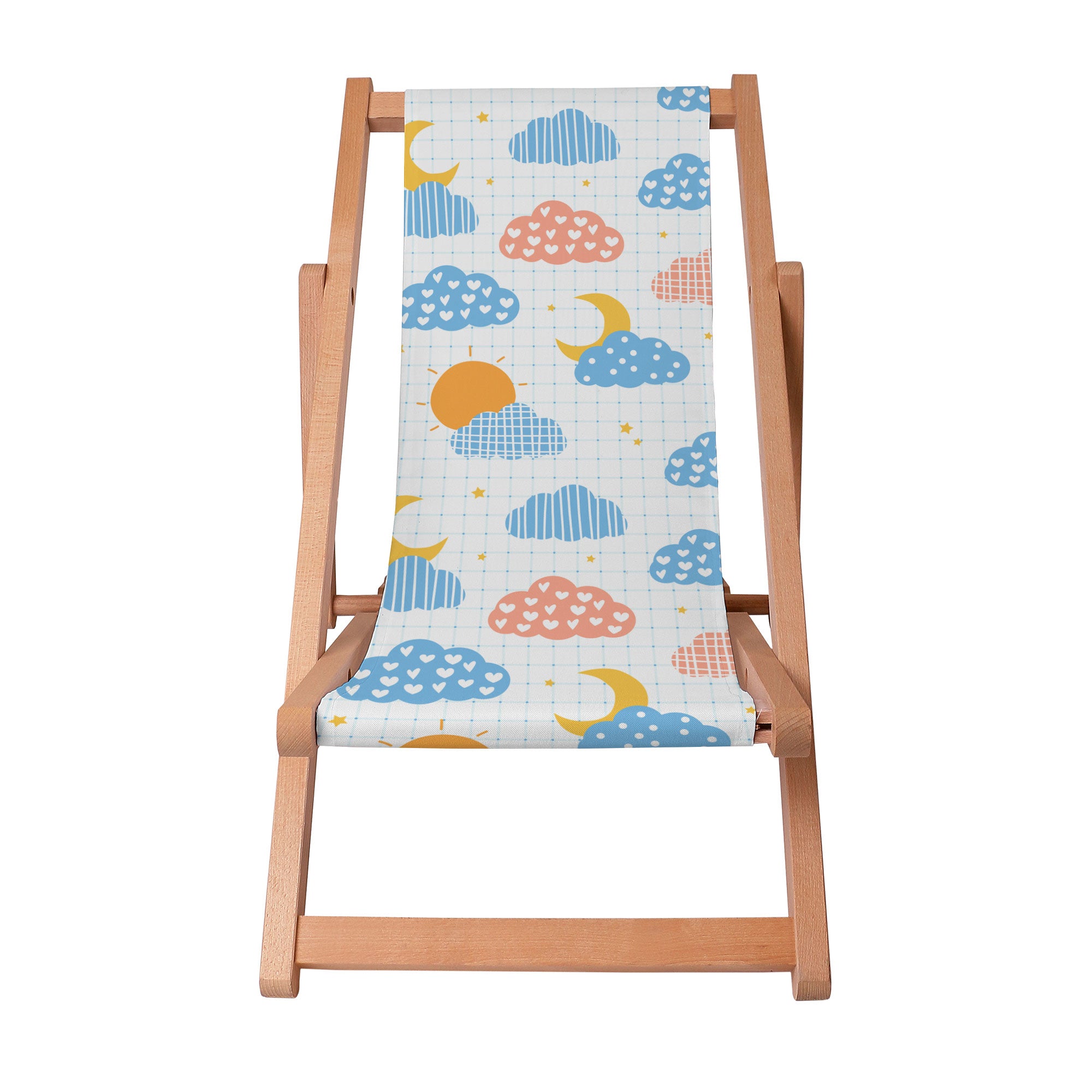 Wooden Deck Chair Cute Sky-S