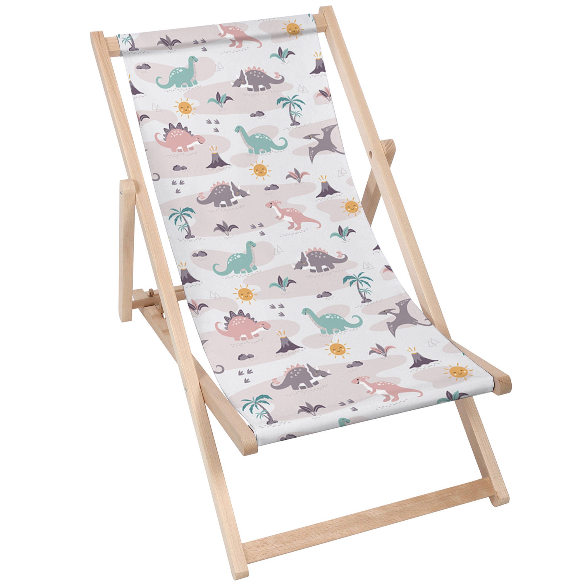 Wooden Deck Chair Dinos Friends-M