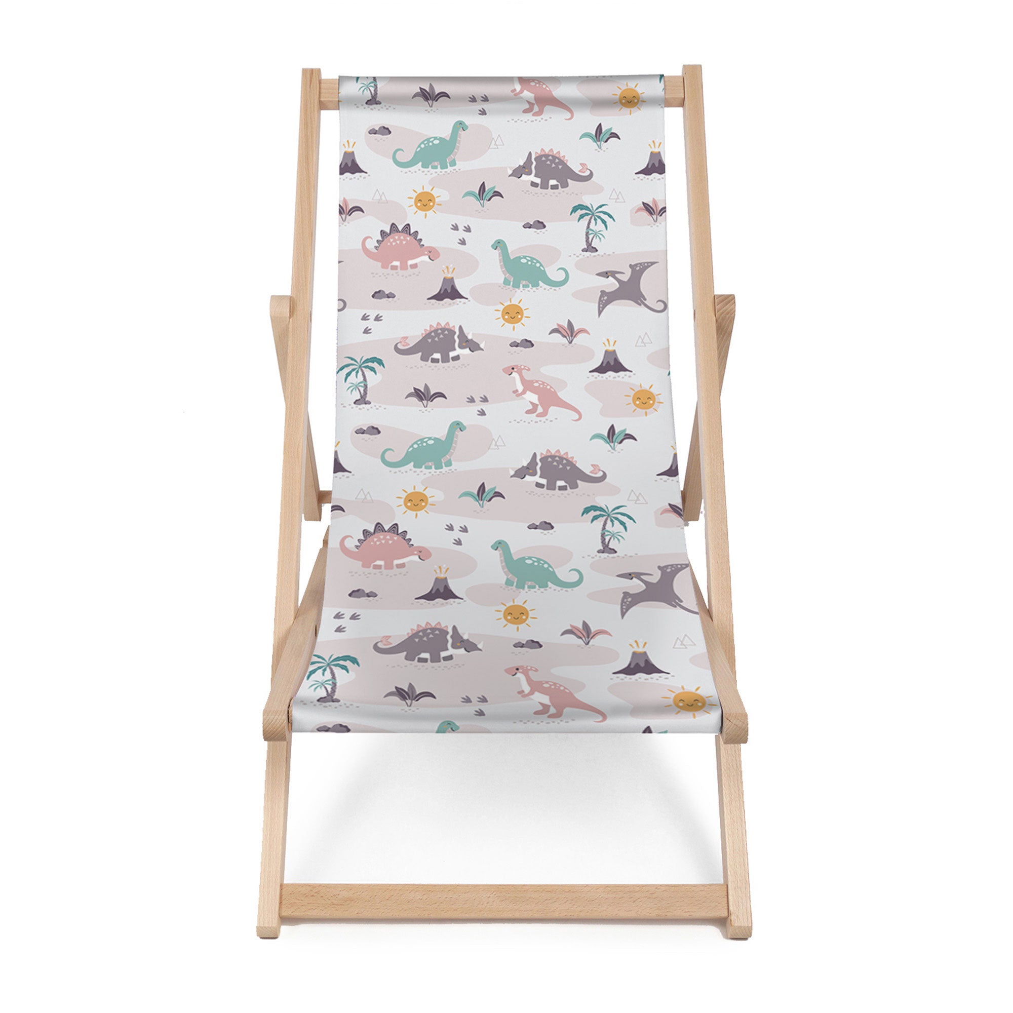 Wooden Deck Chair Dinos Friends-M