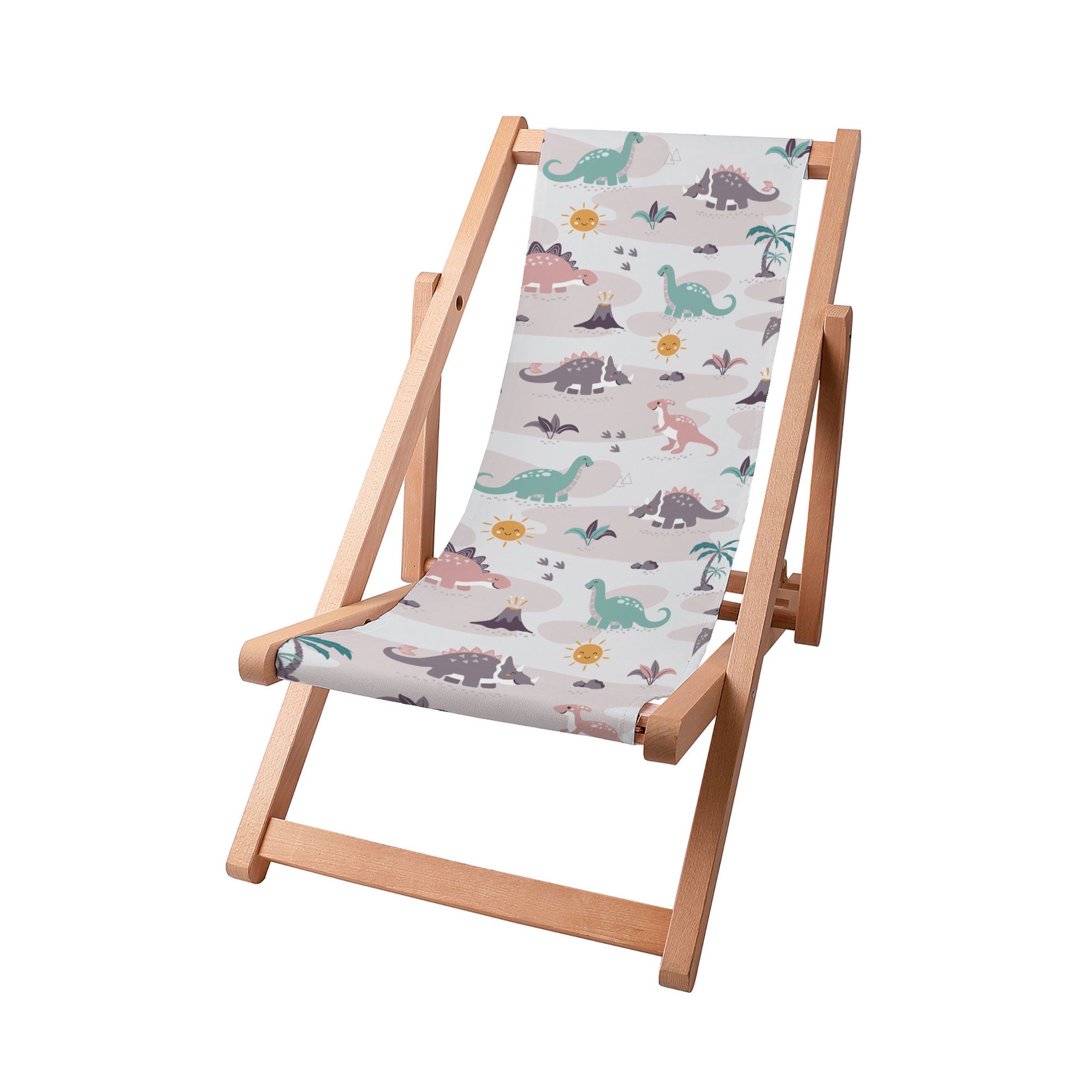 Wooden Deck Chair Dinos Friends-S
