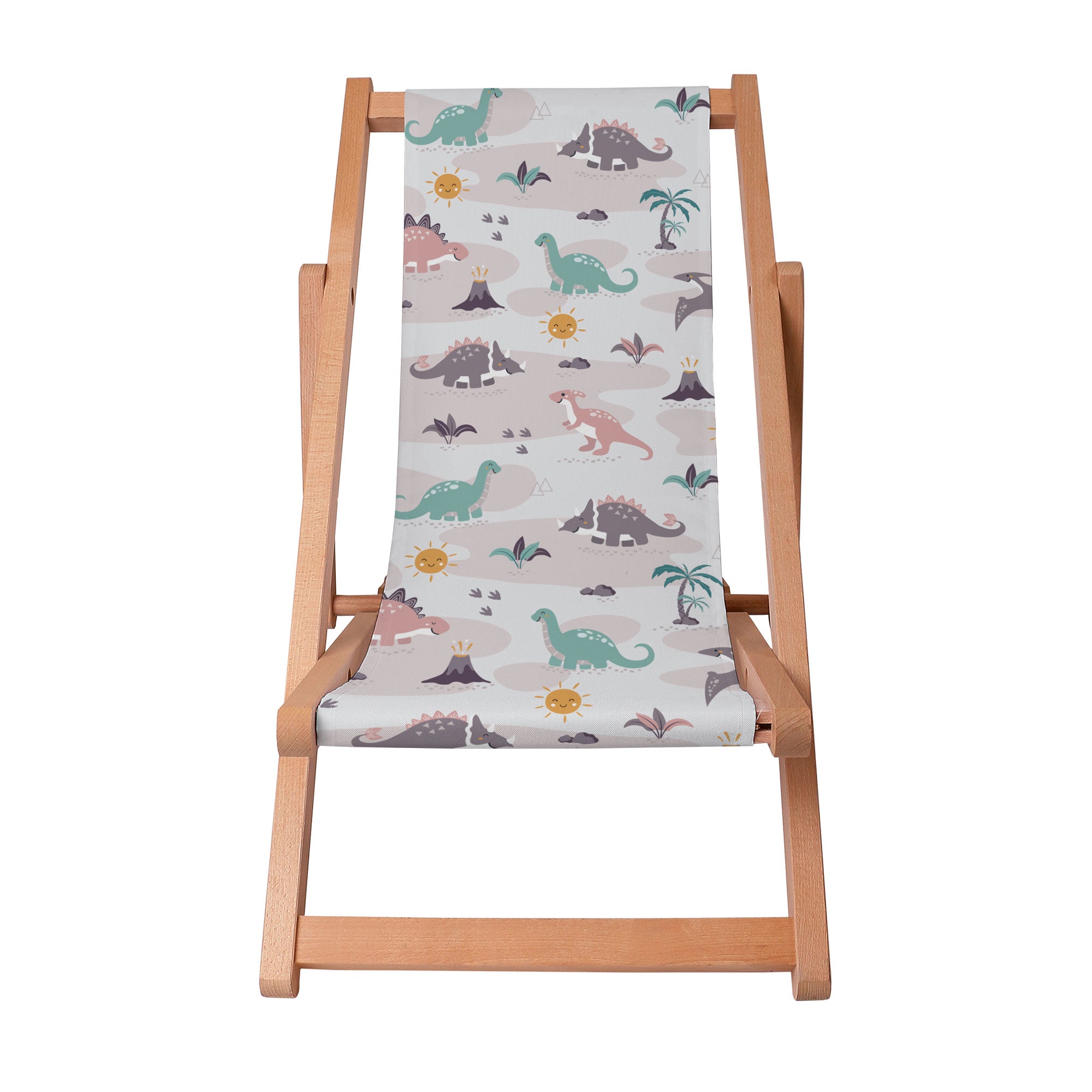 Wooden Deck Chair Dinos Friends-S