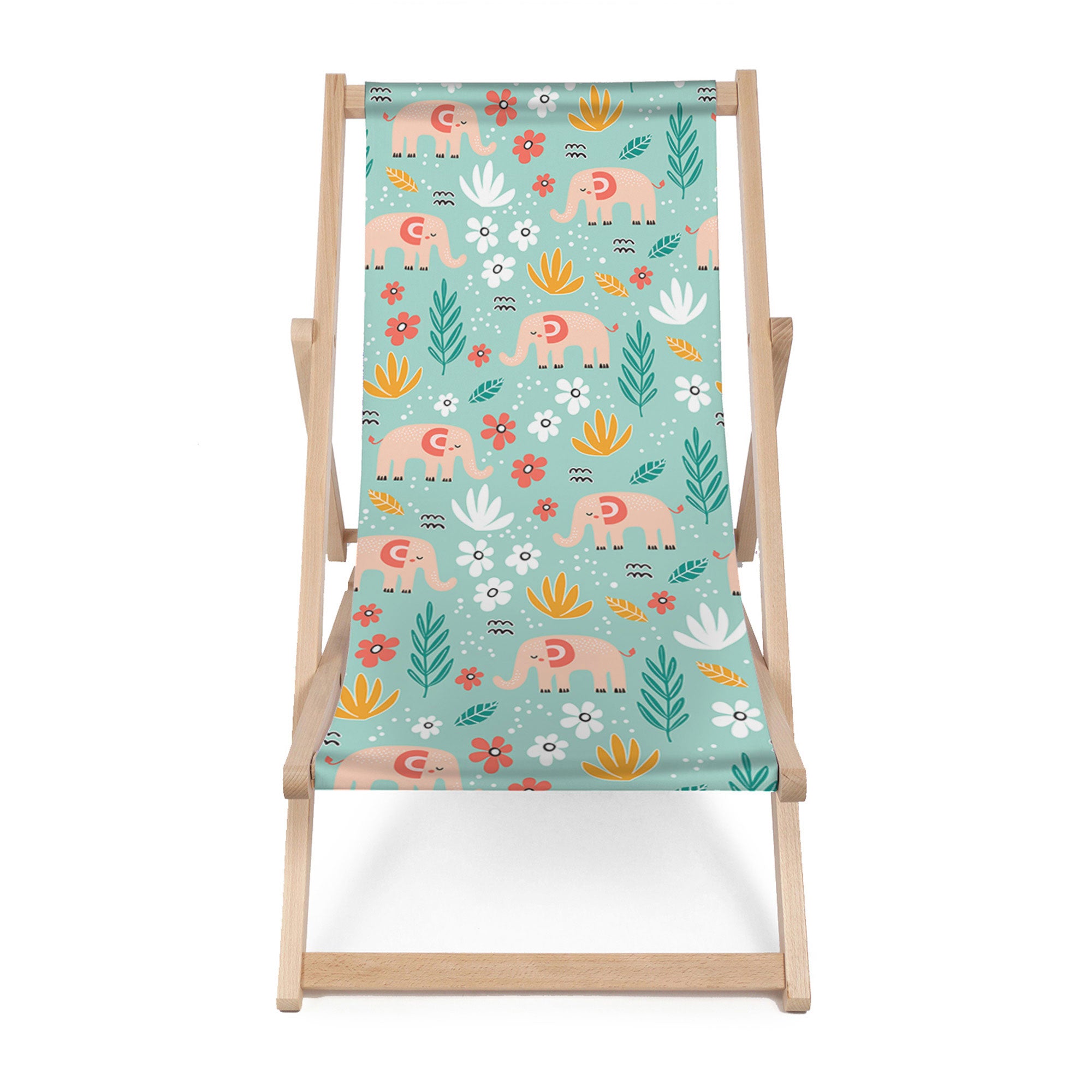 Wooden Deck Chair Elephant Morning-M