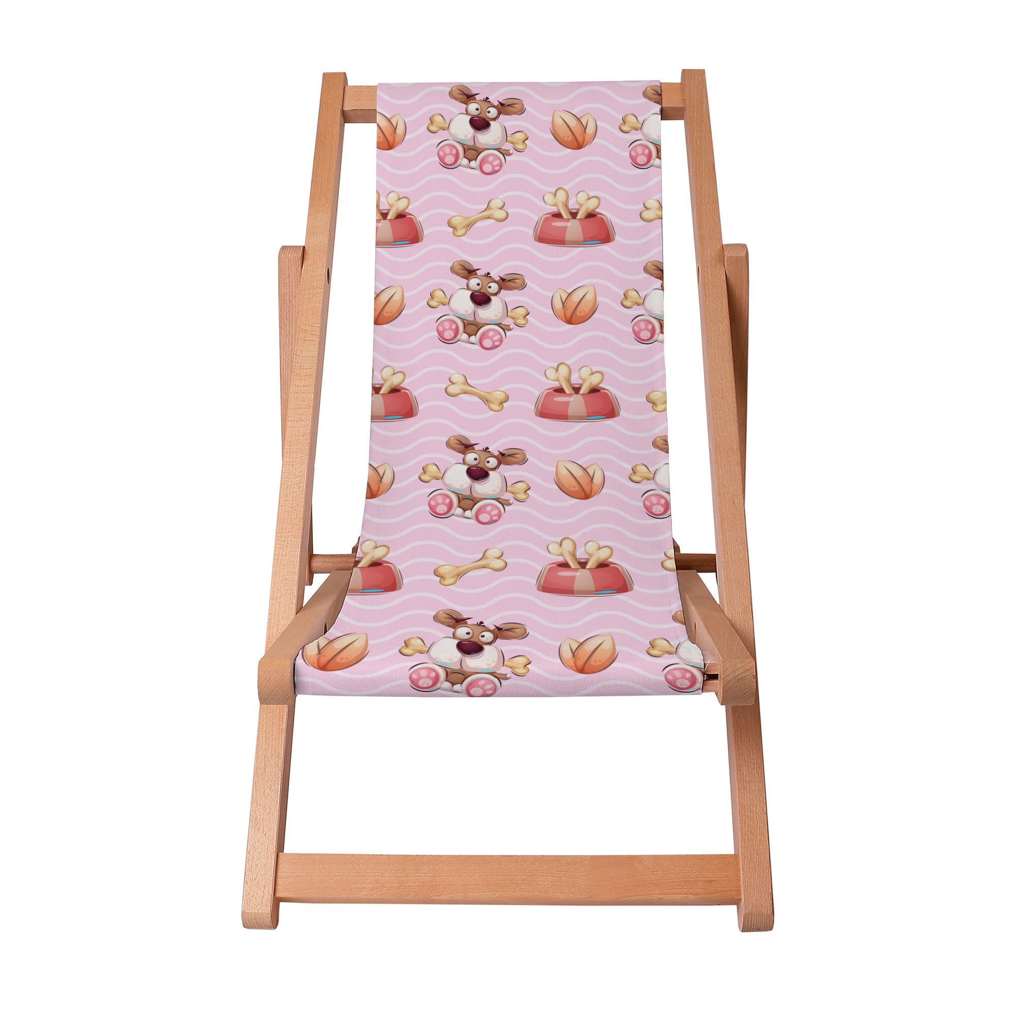 Leżak drewniany Funny Dog With Bone-S