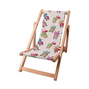 Wooden Deck Chair Funny Turtles-S