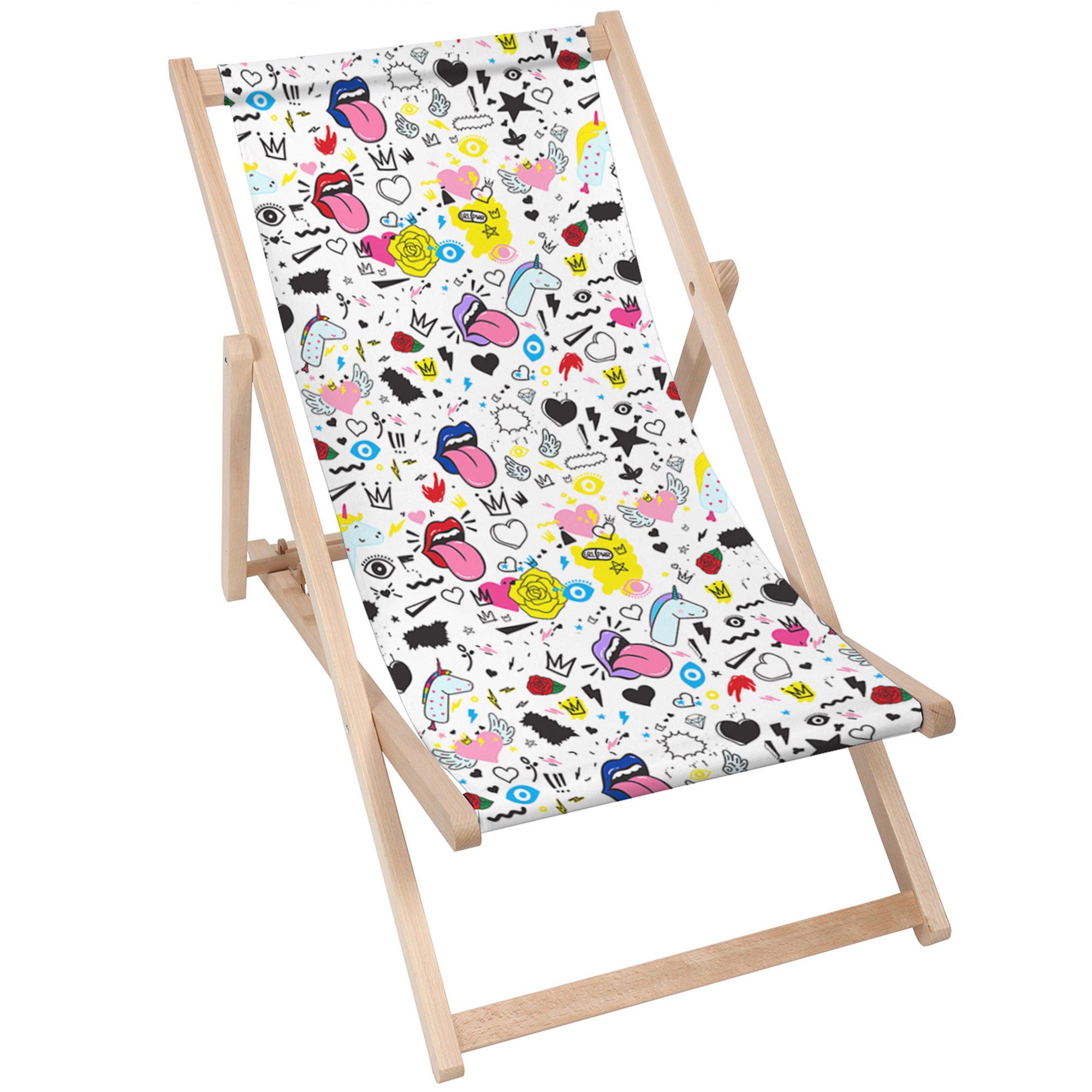 Wooden Deck Chair Girl Power-M