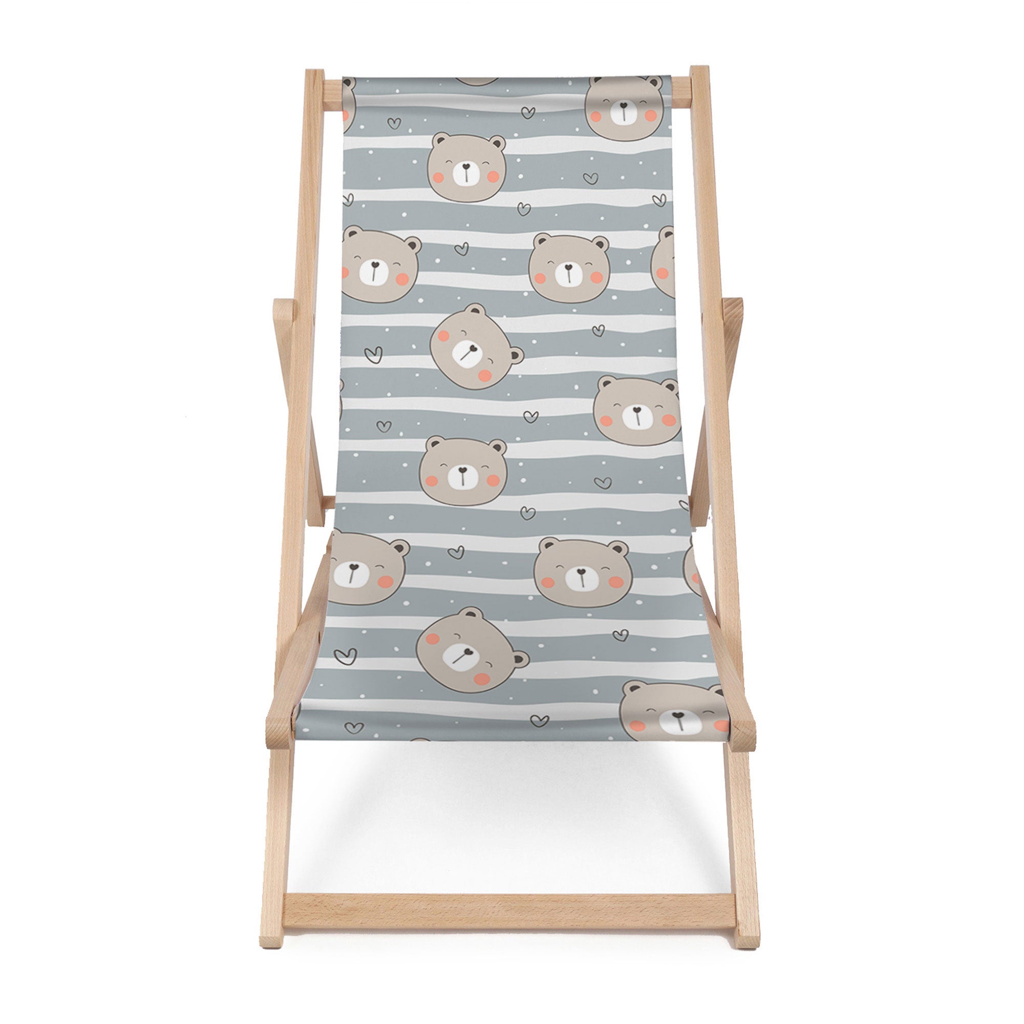 Wooden Deck Chair Happy Bear-M