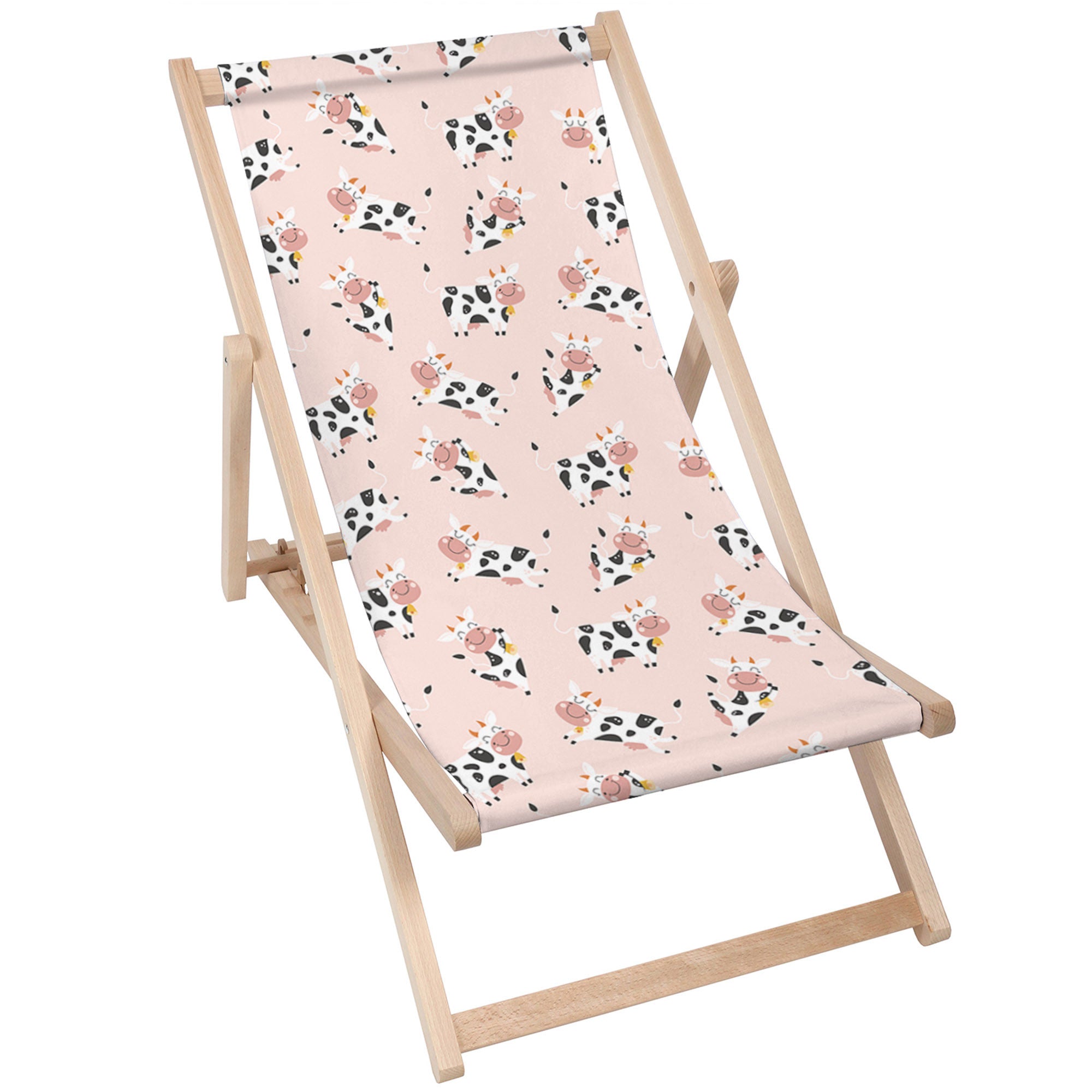 Wooden Deck Chair Happy Cow-M