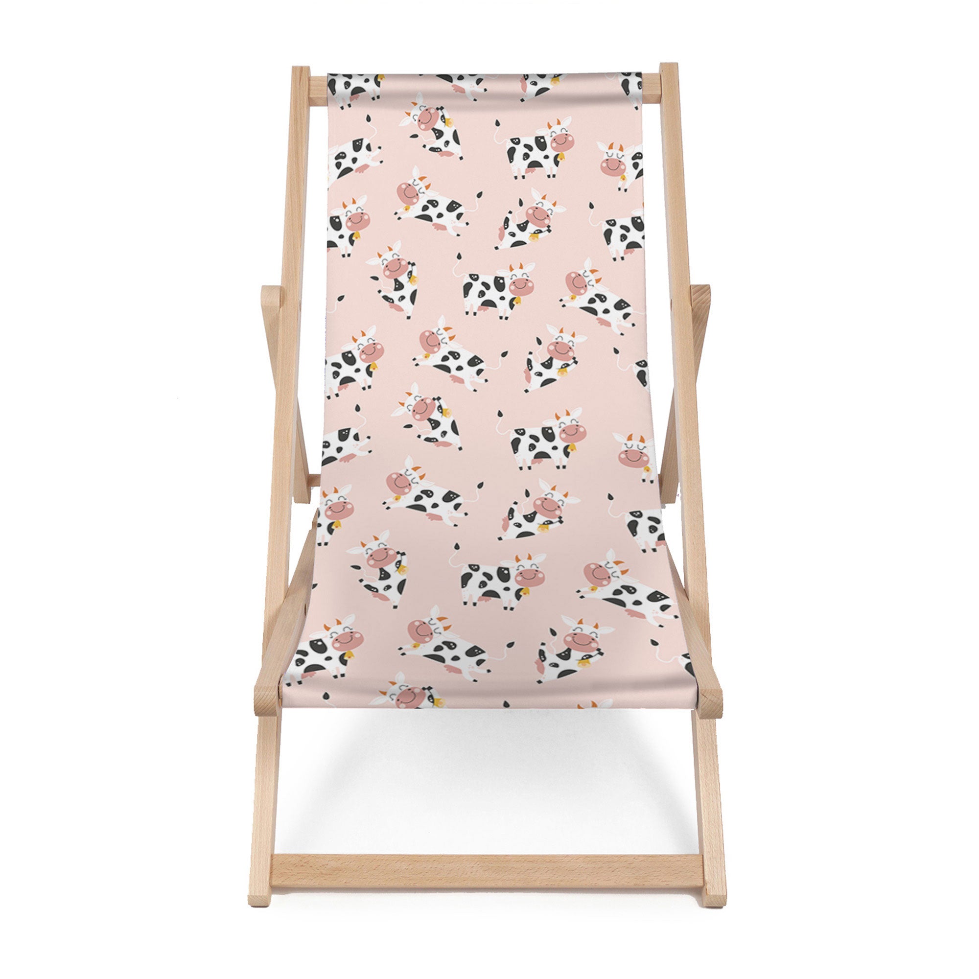 Wooden Deck Chair Happy Cow-M