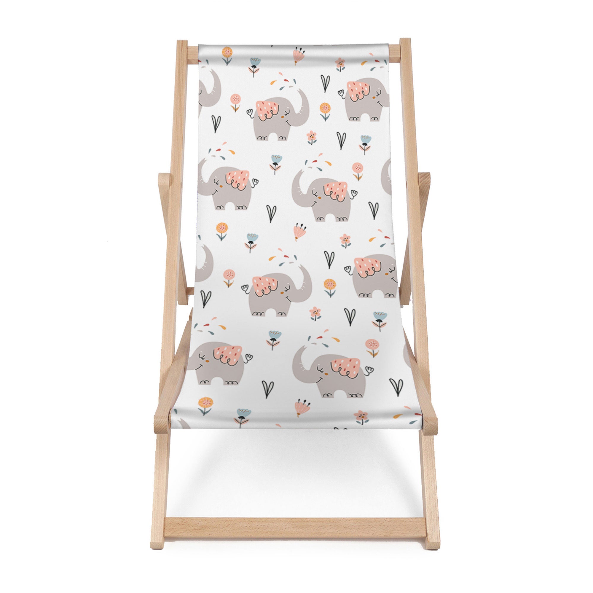 Wooden Deck Chair Happy Elephant-M