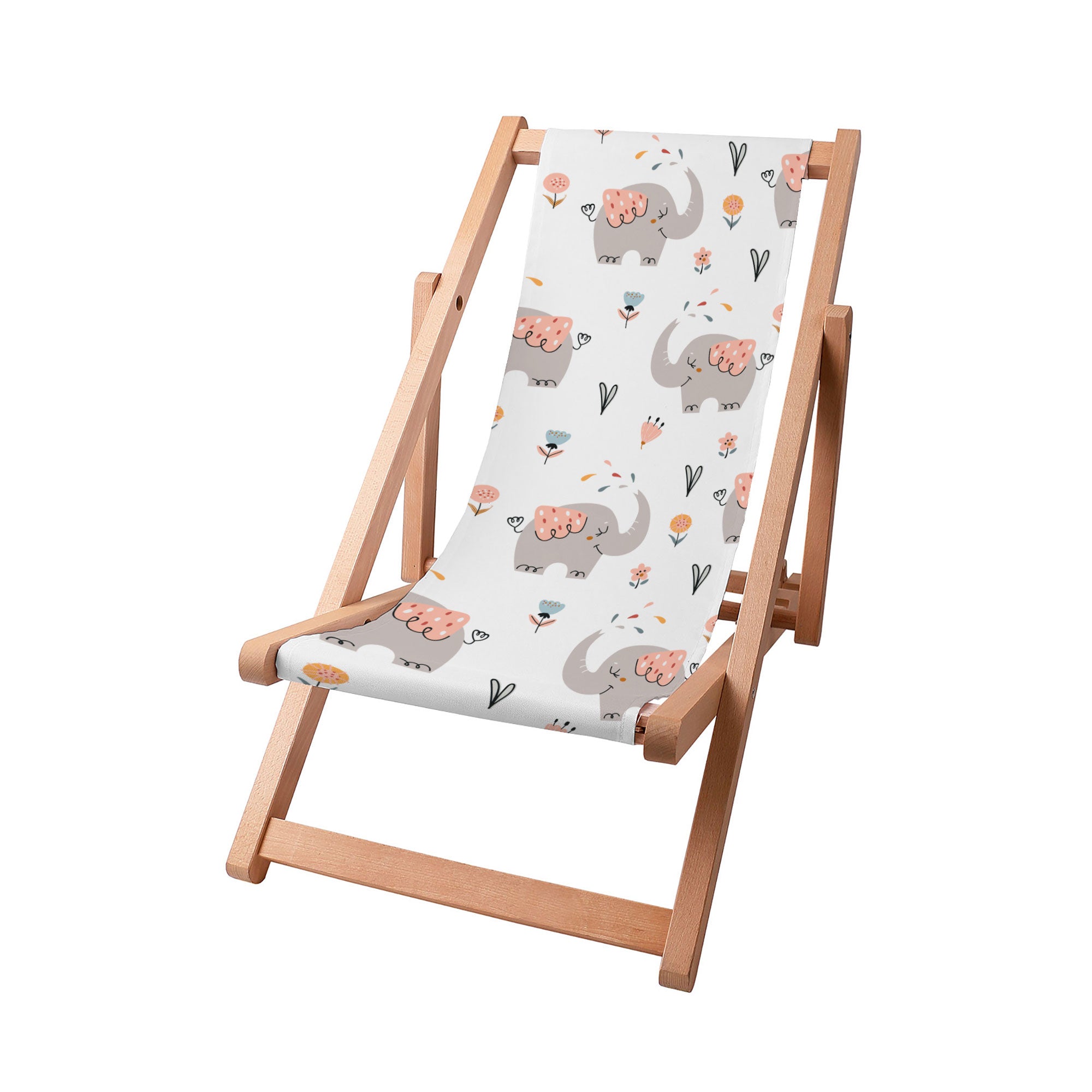 Wooden Deck Chair Happy Elephant-S