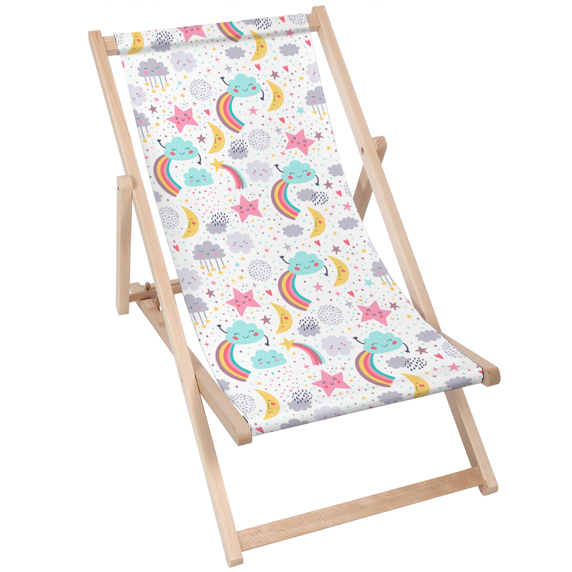 Wooden Deck Chair Happy Sky-M