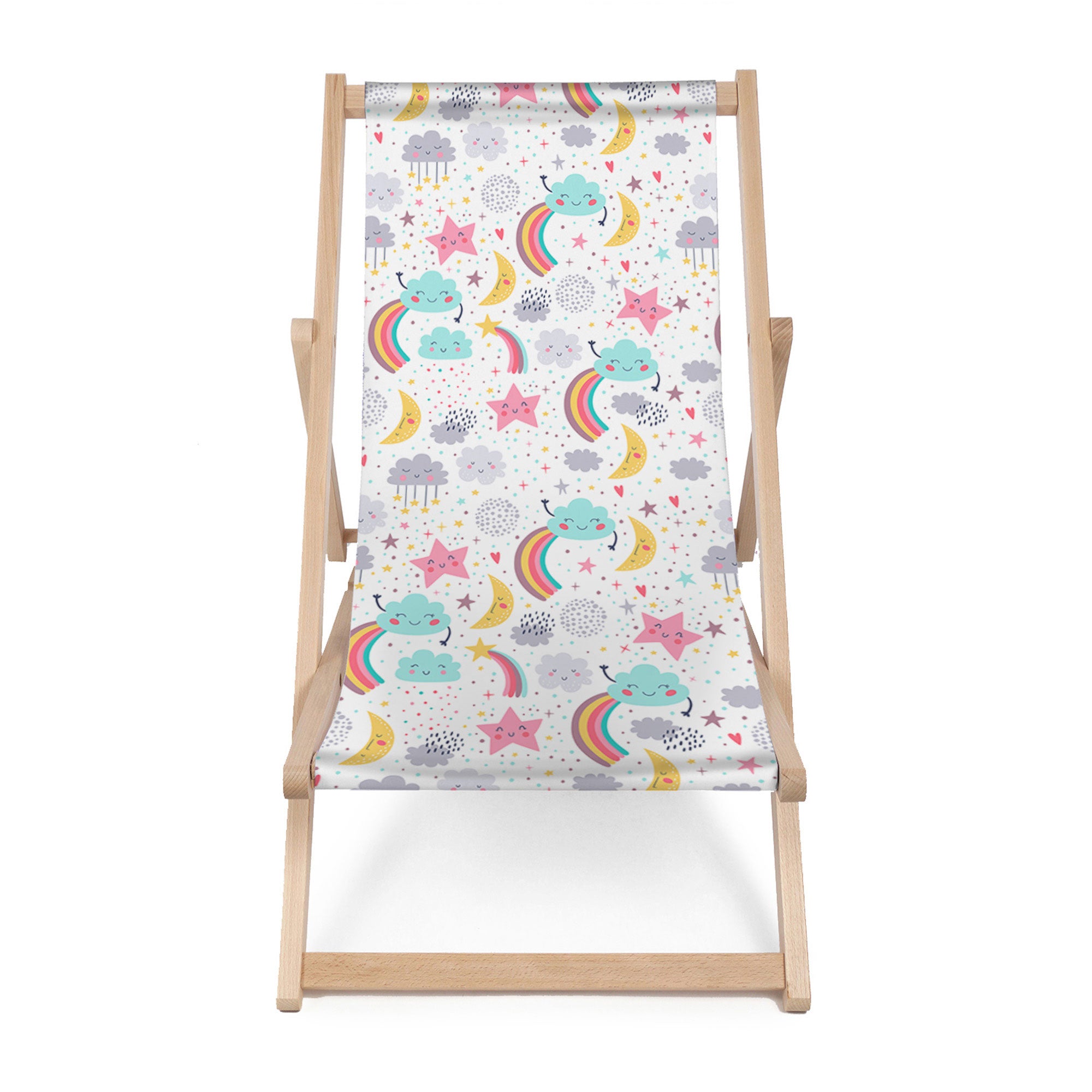 Wooden Deck Chair Happy Sky-M