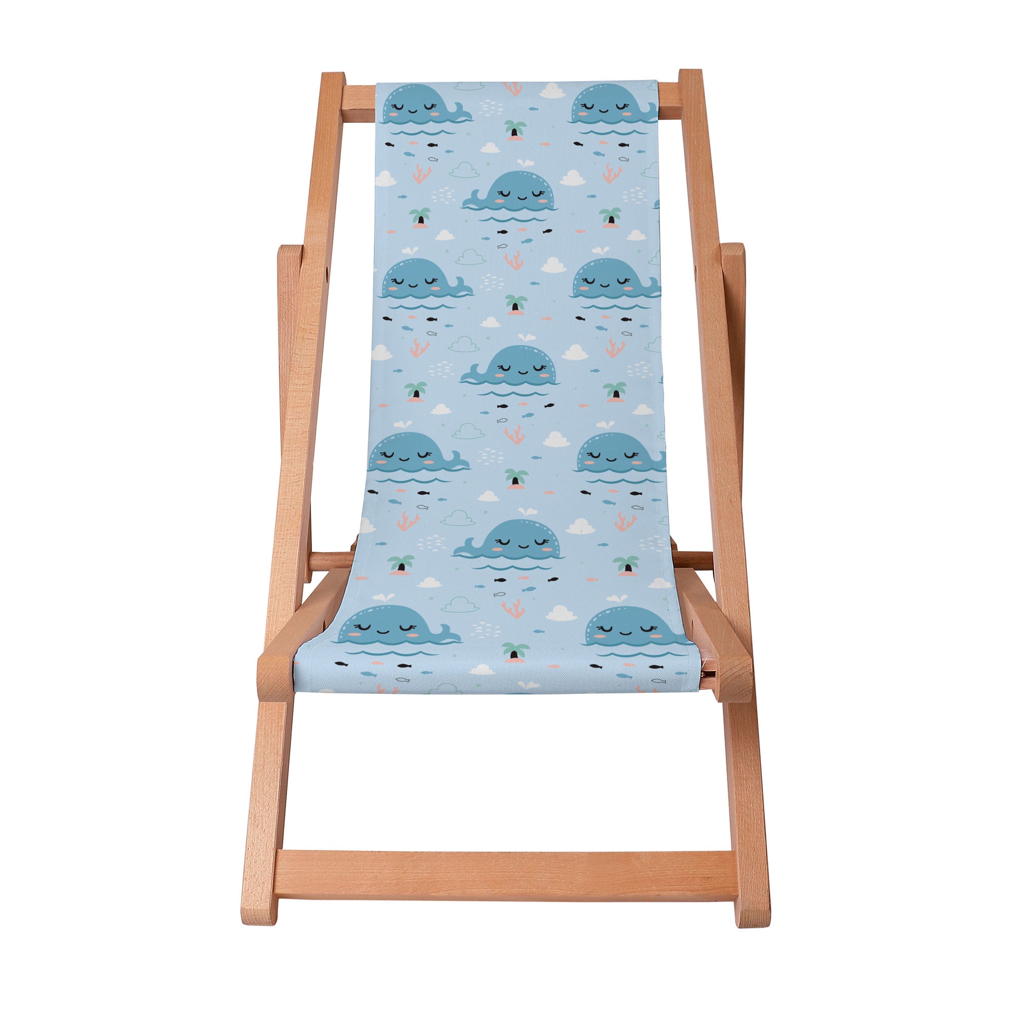 Wooden Deck Chair Happy Whale-S