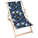 Wooden Deck Chair Whales-M