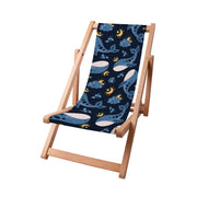 Wooden Deck Chair Whales