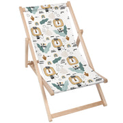 Wooden Deck Chair Lion King-M