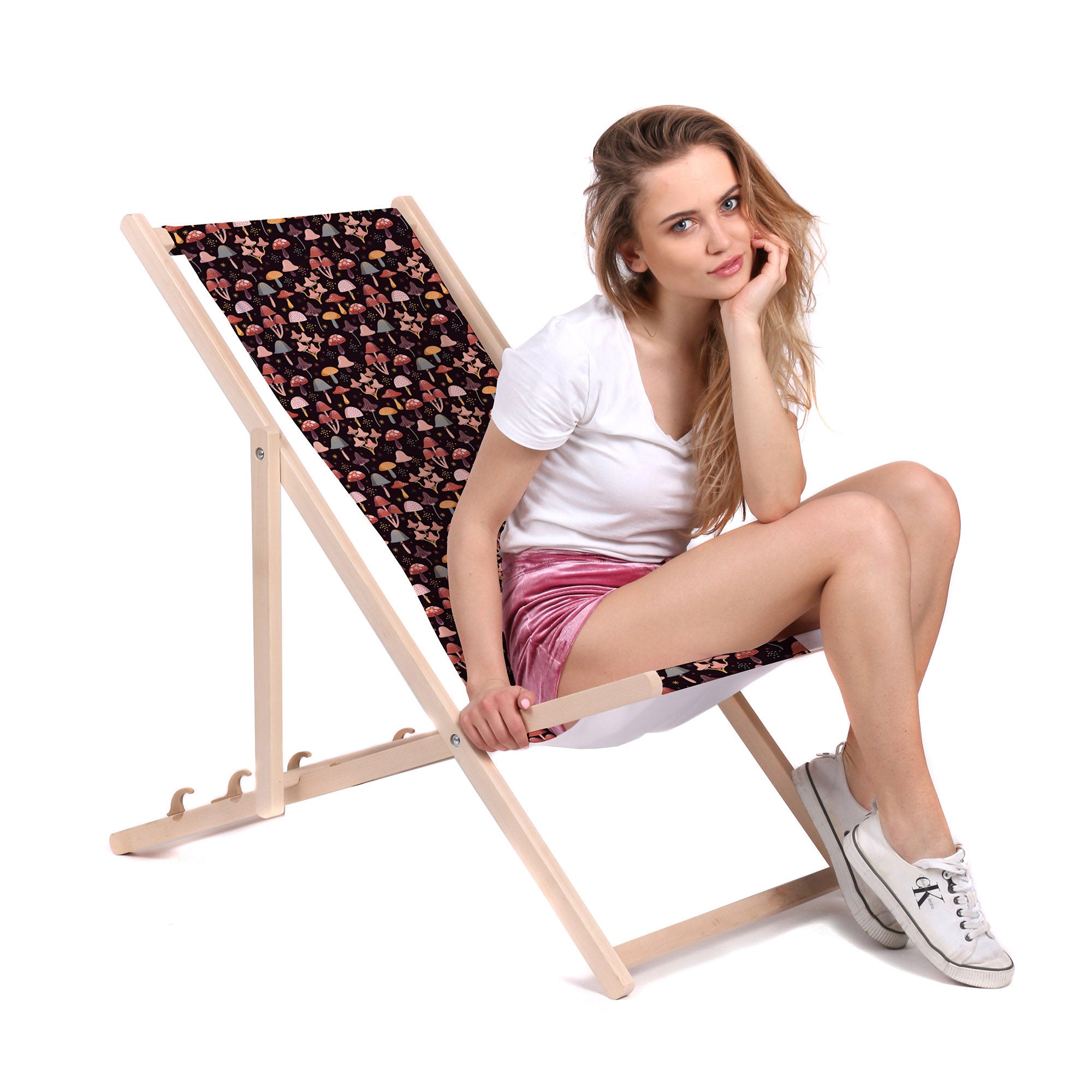 Wooden Deck Chair More Mushroom-M