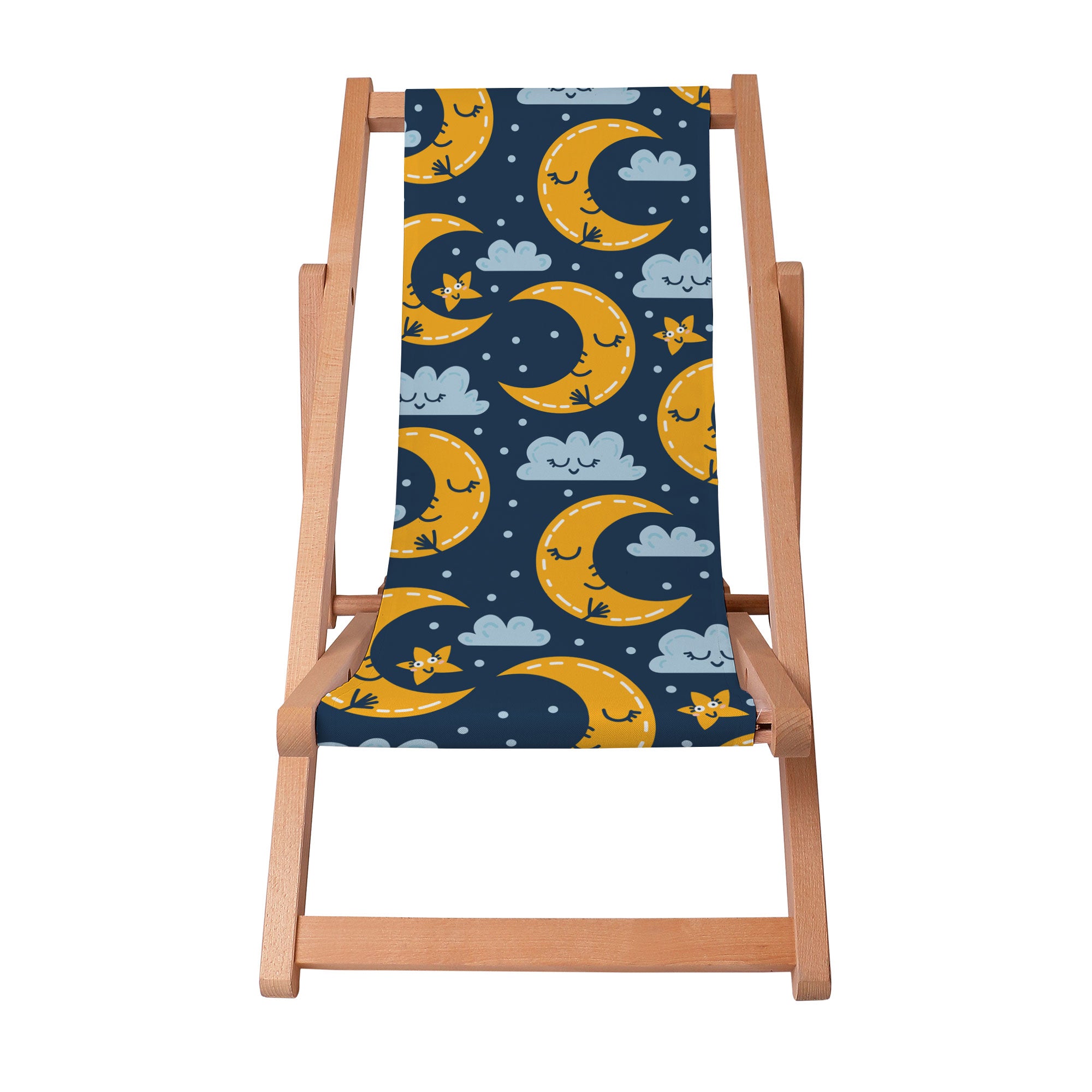 Wooden Deck Chair Night Sky-S