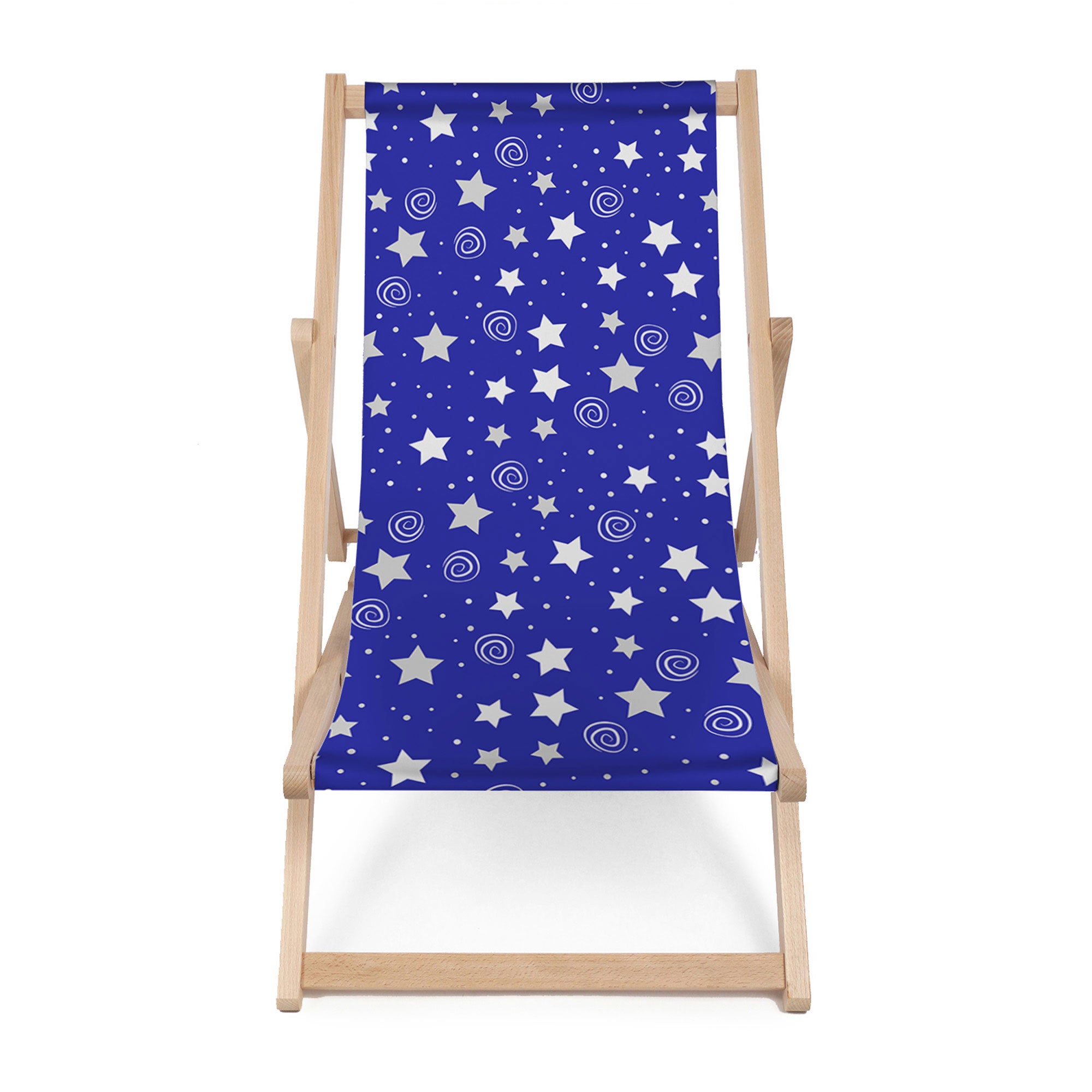 Wooden Deck Chair Night Sky Pattern-M