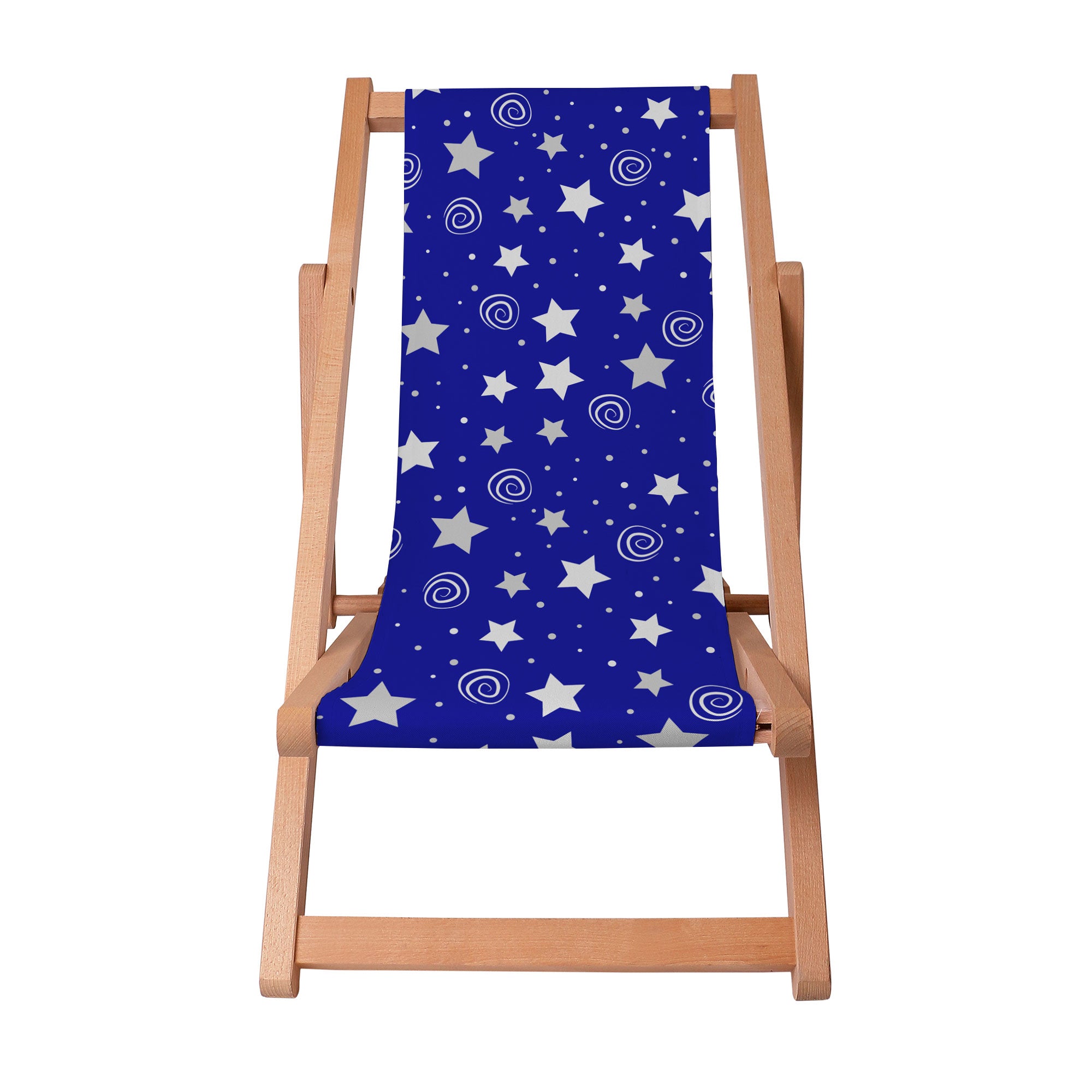 Wooden Deck Chair Night Sky Pattern-S