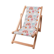 Wooden Deck Chair Pink Rainbow-S