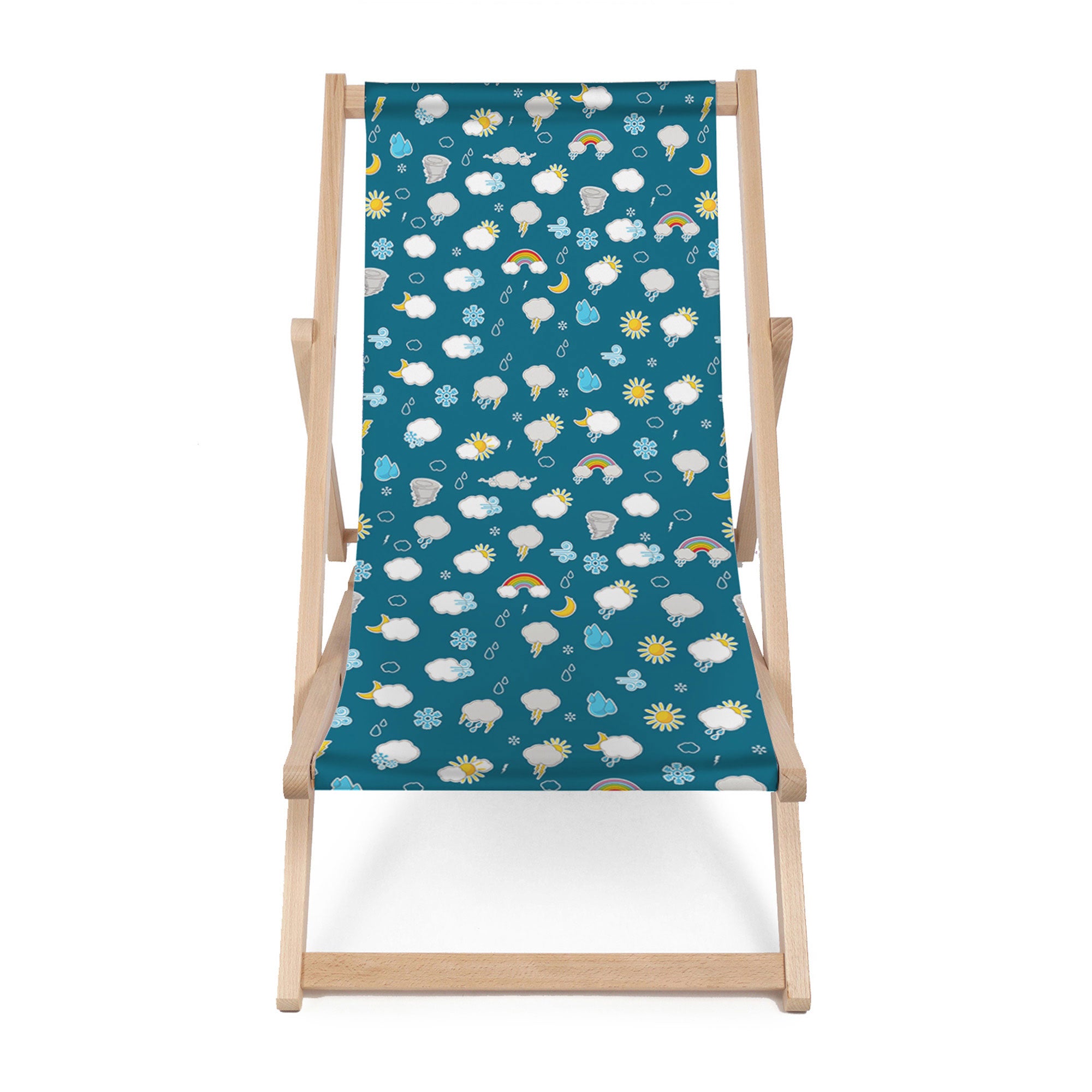 Wooden Deck Chair Rainy Weather-M