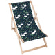 Wooden Deck Chair River Birds-M