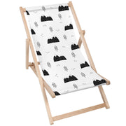 Wooden Deck Chair Scandi Mountains-M