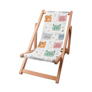 Wooden Deck Chair Sleepy Cats-S