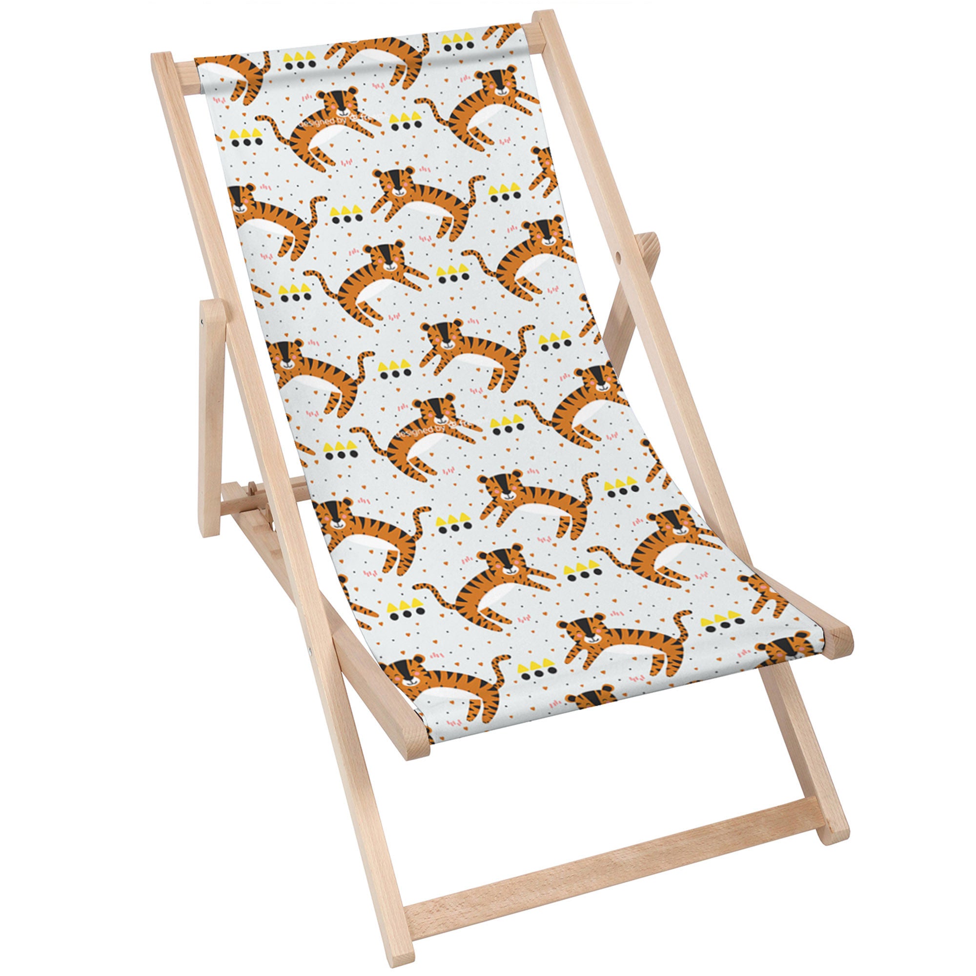 Wooden deck chair Tiger Roar-M
