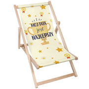Wooden Deck Chair Dad Medal-Worthy