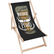 Wooden Deck Chair Dad Medal-Worthy