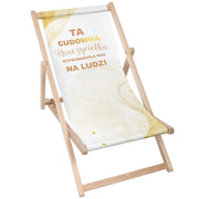 Dřevěné lehátko Čas na odpočinek