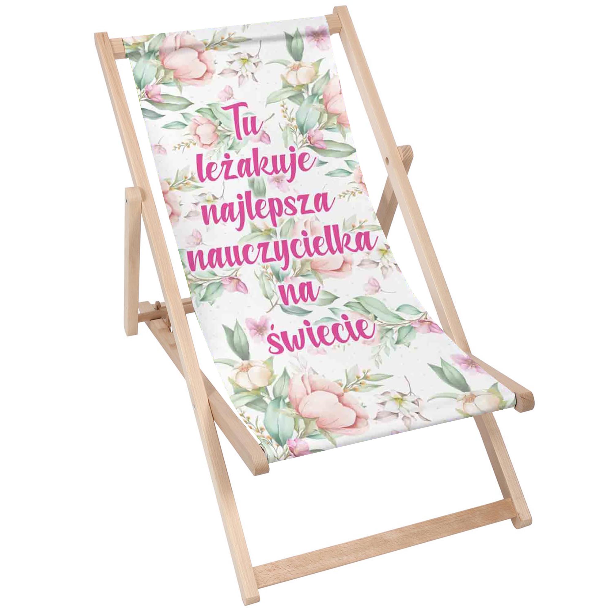 Wooden deck chair Time to relax
