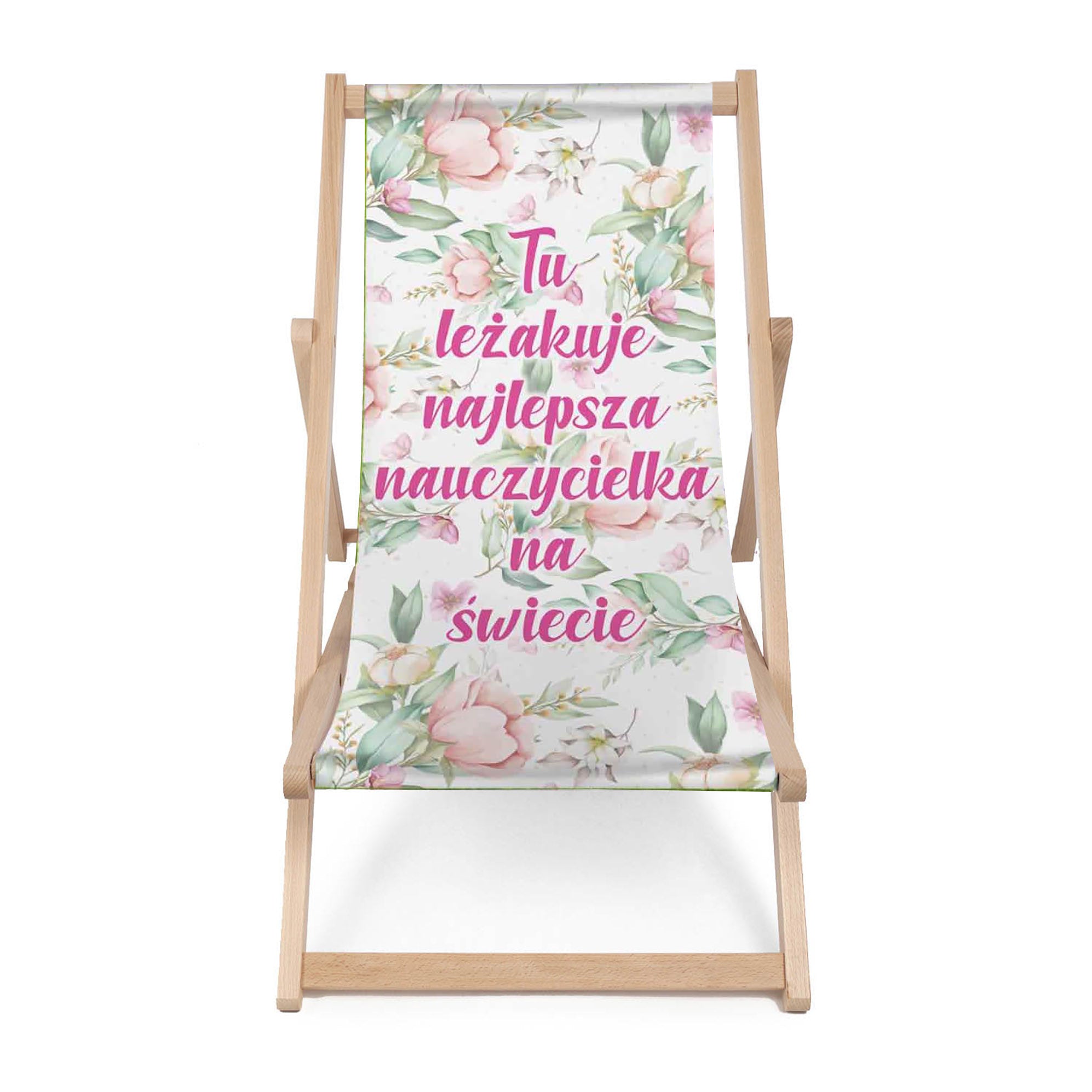 Wooden deck chair Time to relax