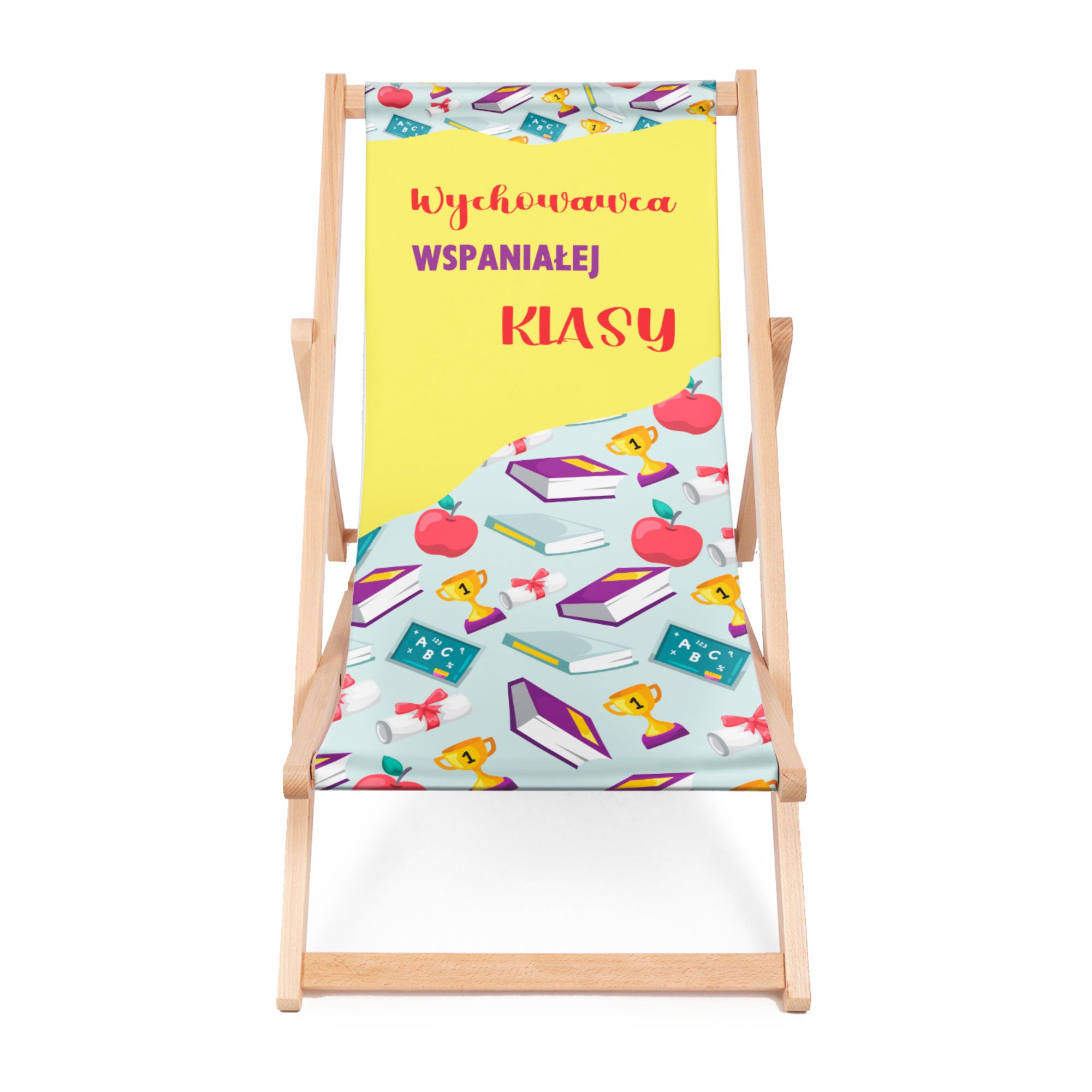 Wooden deck chair Time to relax