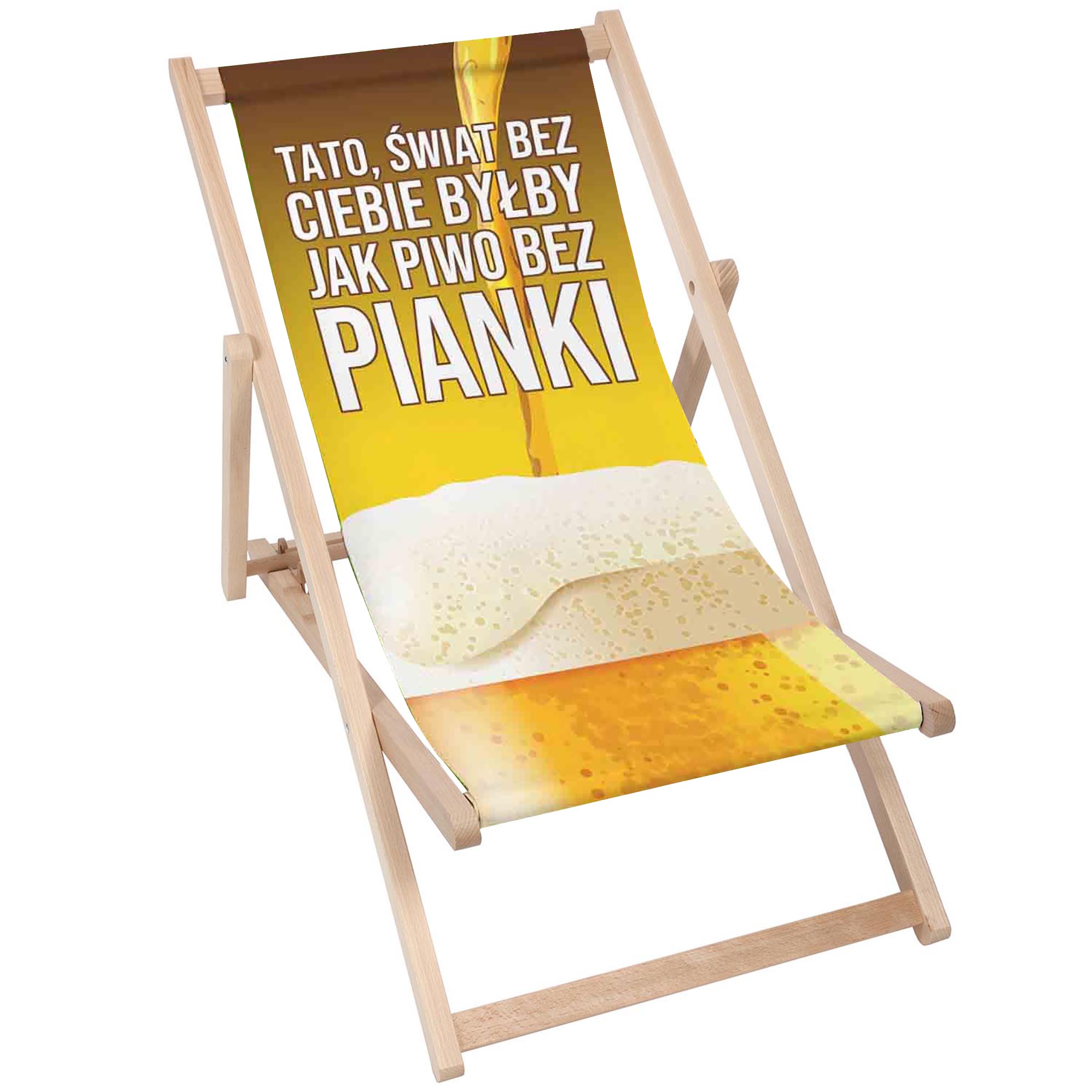 Dřevěné lehátko Pivo bez pěny
