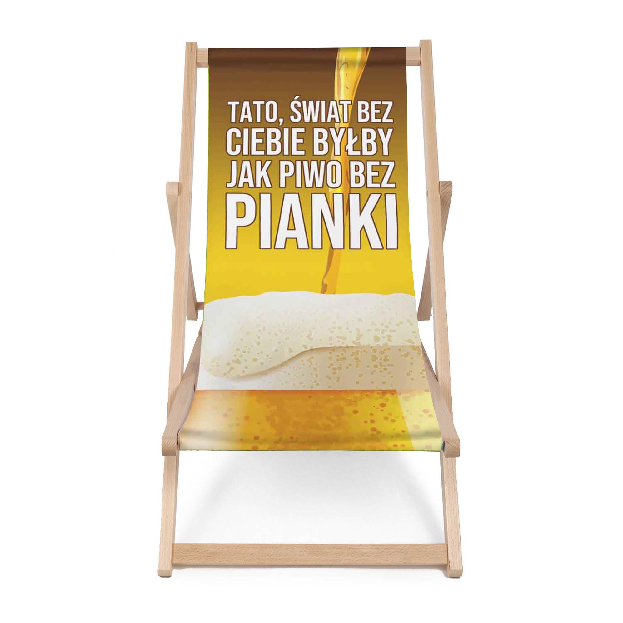Dřevěné lehátko Pivo bez pěny