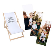 Wooden deck chair with Photo CUSTOMIZATION