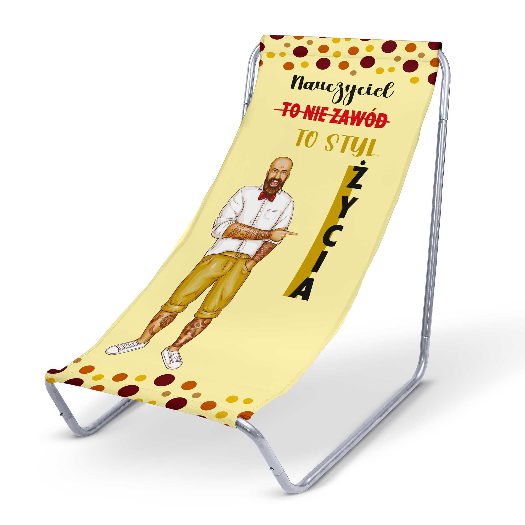 Metal deck chair Today I am not asking