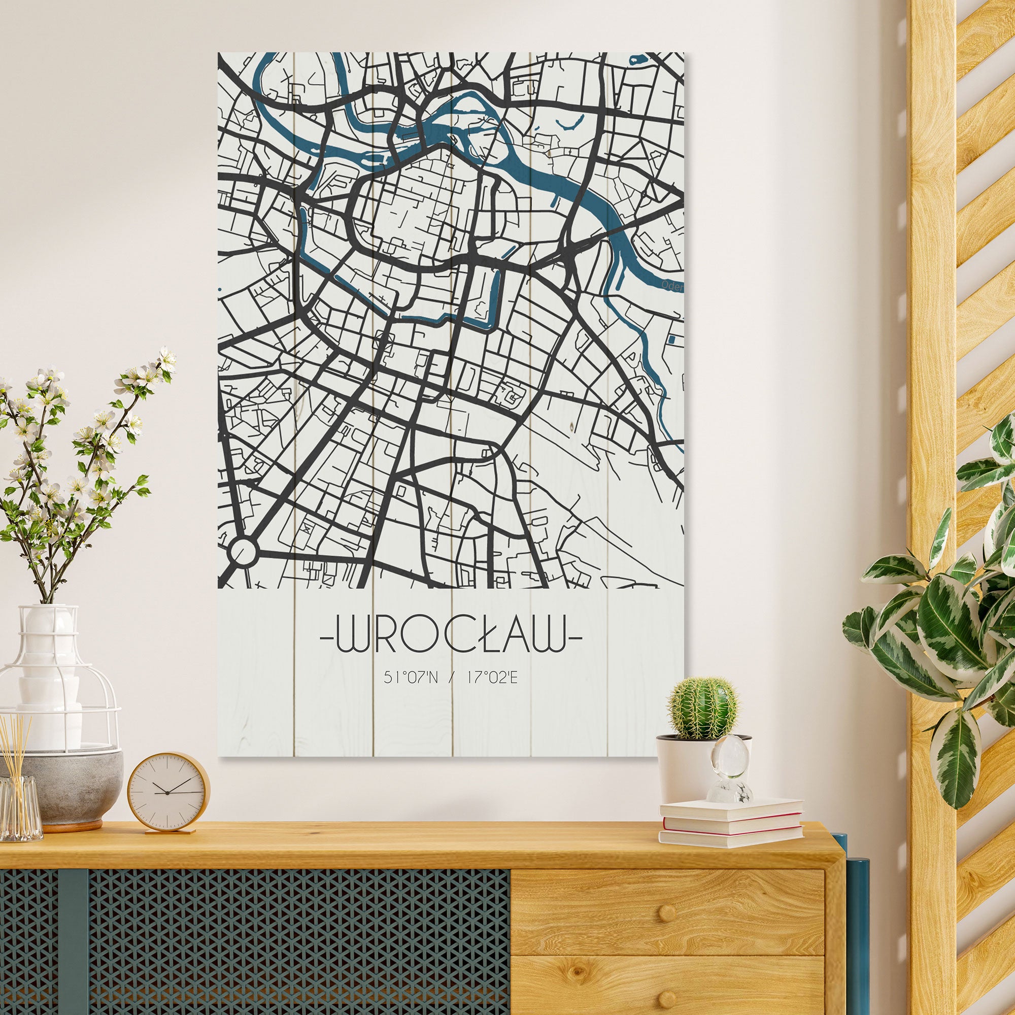 Obraz Wood Wrocław-40x60 cm
