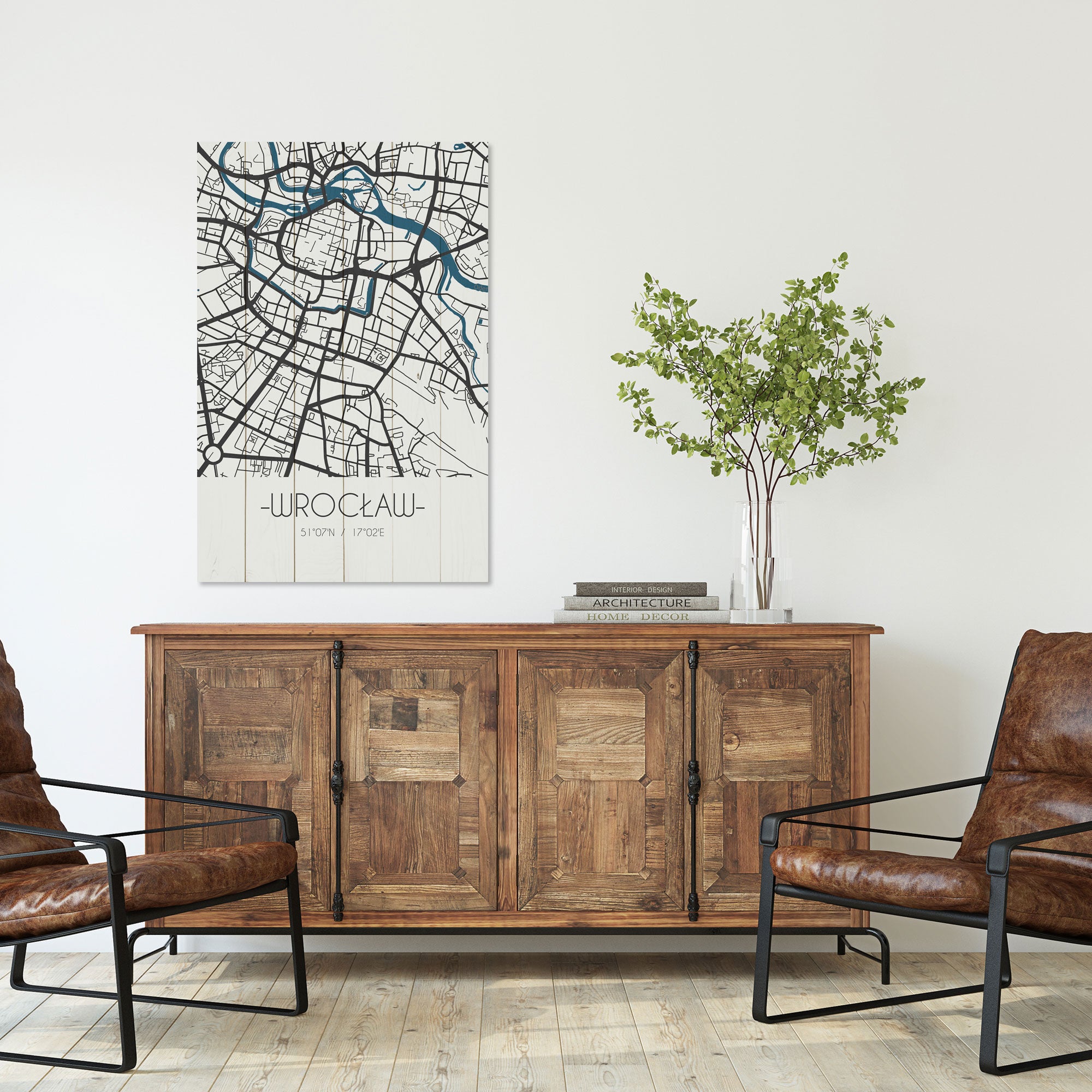 Obraz Wood Wrocław-40x60 cm