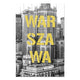 Obraz Wood Warszawa B&W