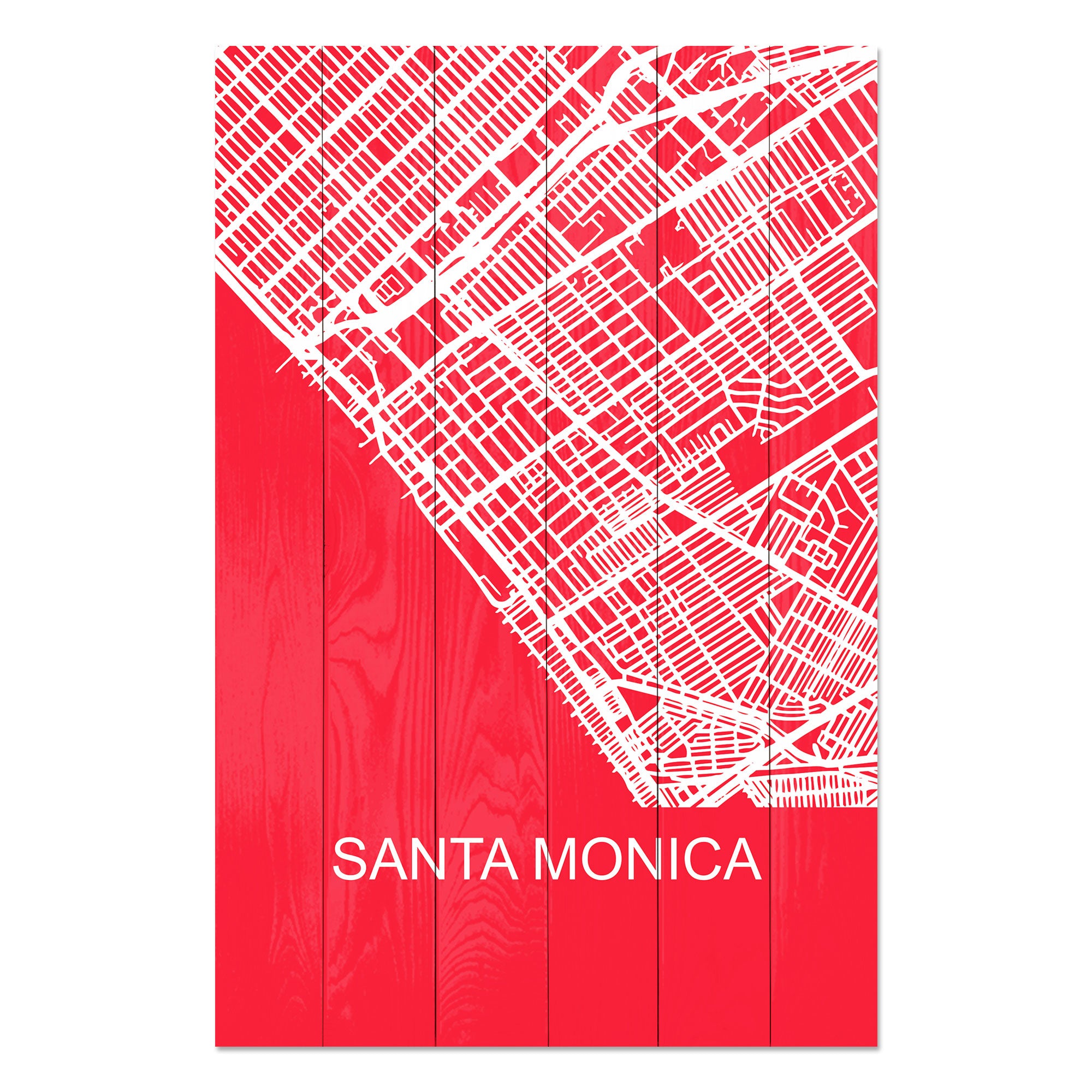 Obraz Wood Santa Monica