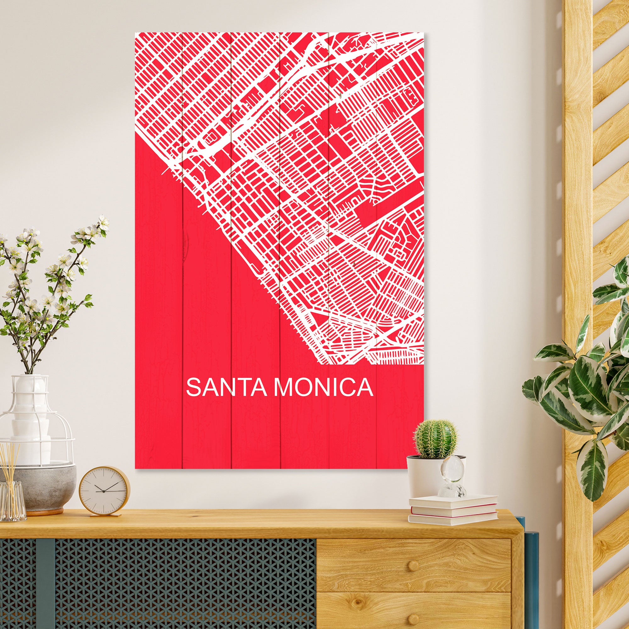 Wood Picture Santa Monica-50x70 cm