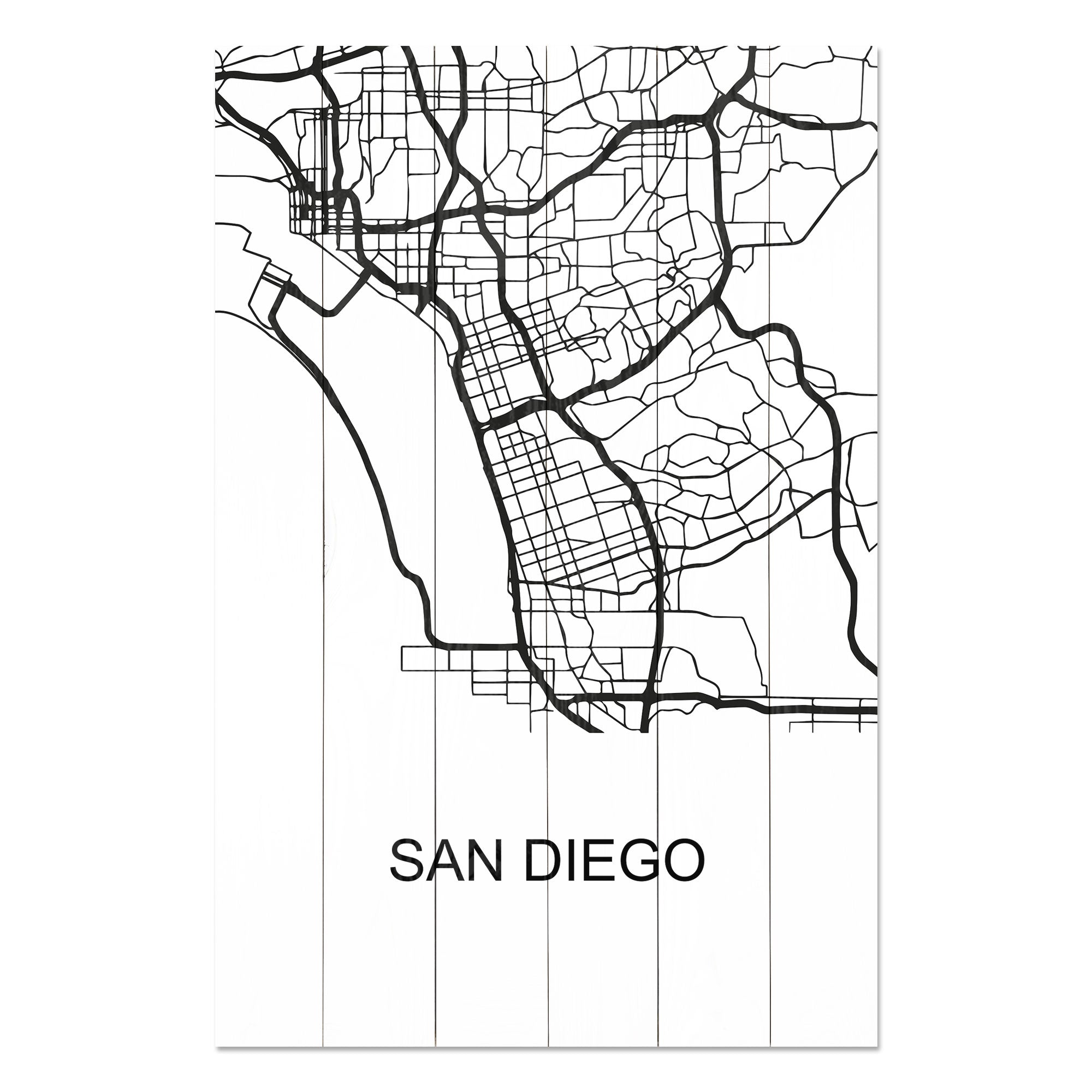 Bild Wood San Diego-70x90 cm