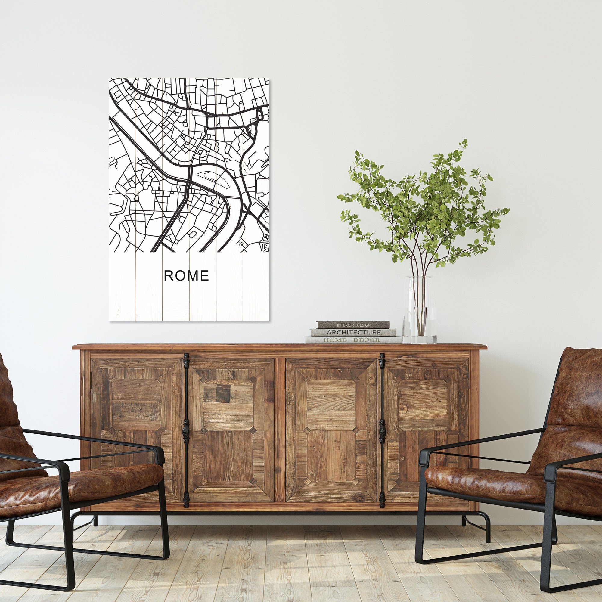 Obraz Wood Rome-50x70 cm