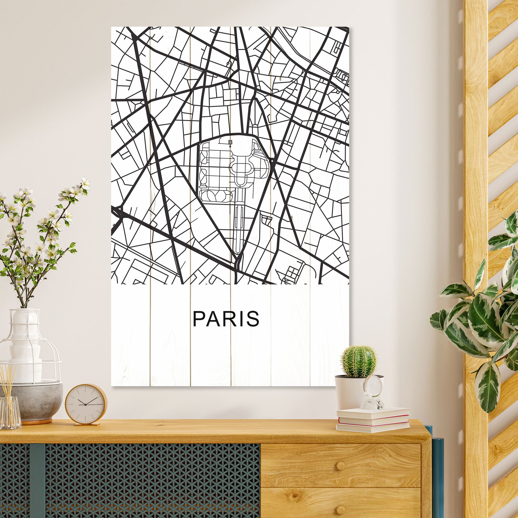 Obraz Wood  Paris-50x70 cm