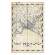 Wood Picture Palma de Mallorca-50x70 cm