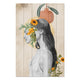 Bild Wood Frau mit Kopf in Blumen